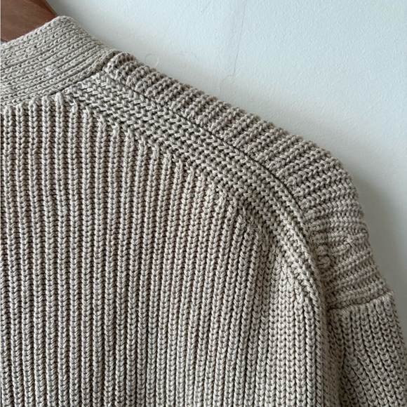 Arket Cotton Linen Blend Knit Cardigan - Picture 8 of 14